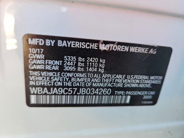 2018 BMW 530E