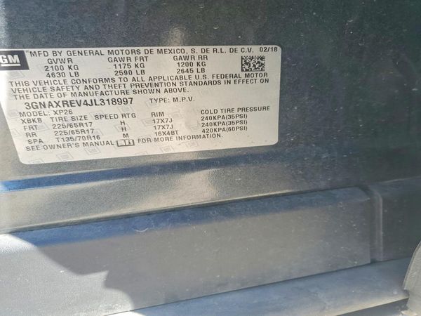 2018 CHEVROLET EQUINOX LS
