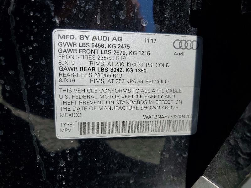 2018 AUDI Q5 quattro Premium Plus