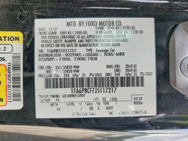 2018 FORD MUSTANG GT Coupe