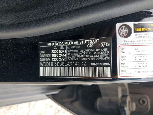 2014 MERCEDES-BENZ E E350