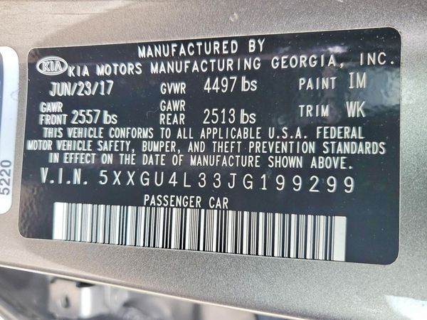 2018 KIA OPTIMA EX