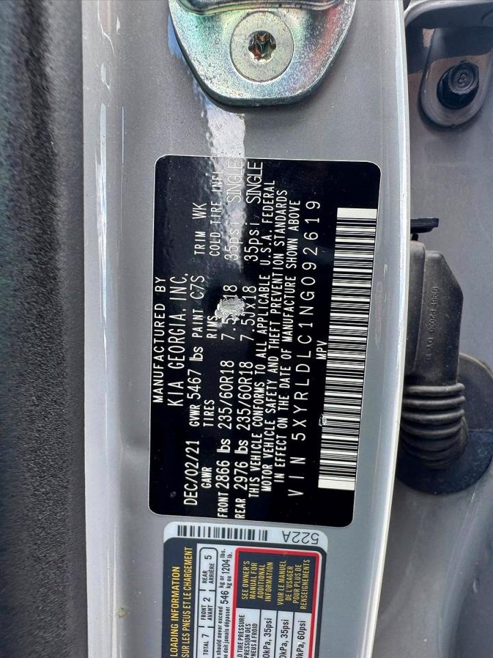 2022 KIA SORENTO S