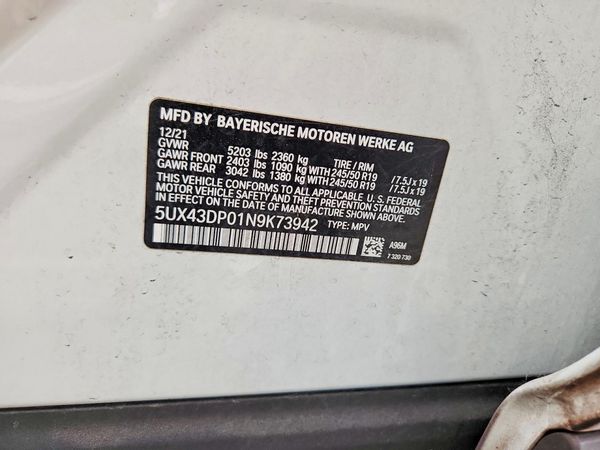 2022 BMW X3 sDrive30i