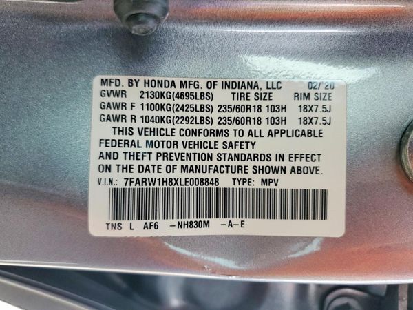 2020 HONDA CR-V EX-L