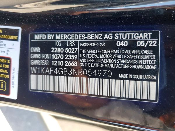 2022 MERCEDES-BENZ C C300