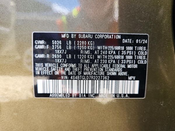 2024 SUBARU OUTBACK Onyx Edition