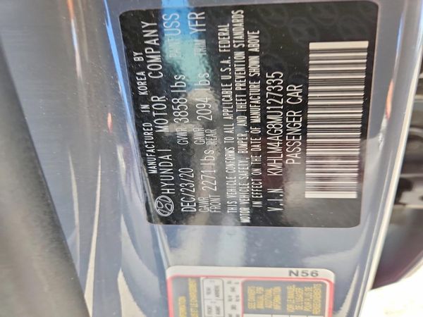 2021 HYUNDAI ELANTRA Blue