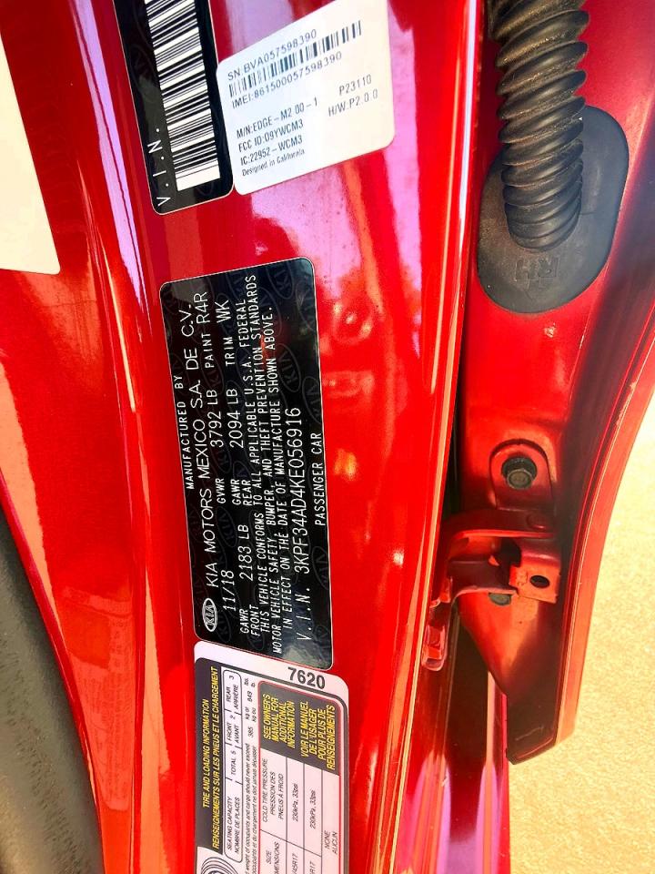 2019 KIA FORTE