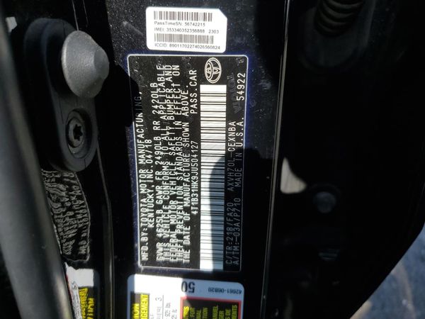 2018 TOYOTA CAMRY