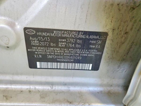 2013 HYUNDAI ELANTRA