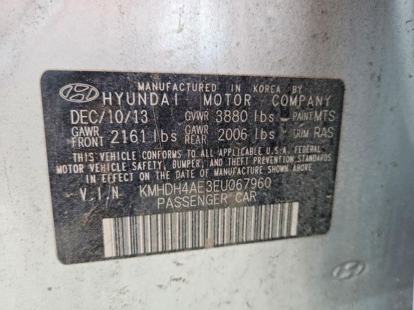 2014 HYUNDAI ELANTRA