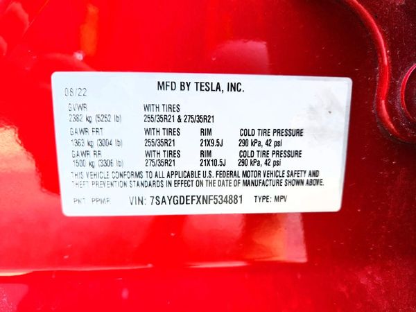 2022 TESLA MODEL Y