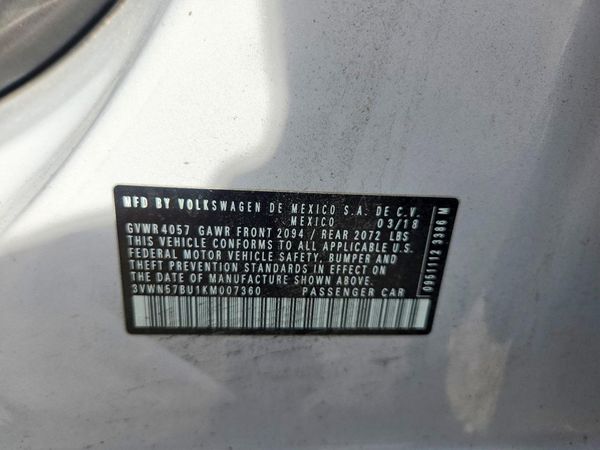 2019 VOLKSWAGEN JETTA