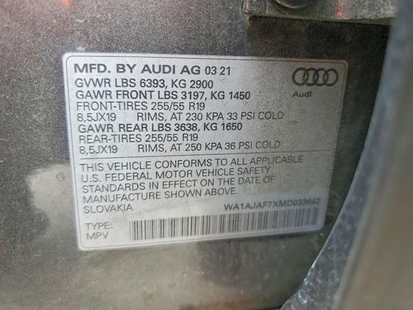 2021 AUDI Q7 quattro Premium
