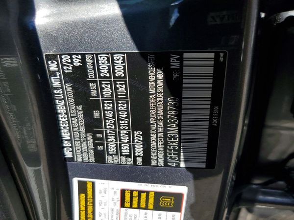 2021 MERCEDES-BENZ GLS GLS450-4M