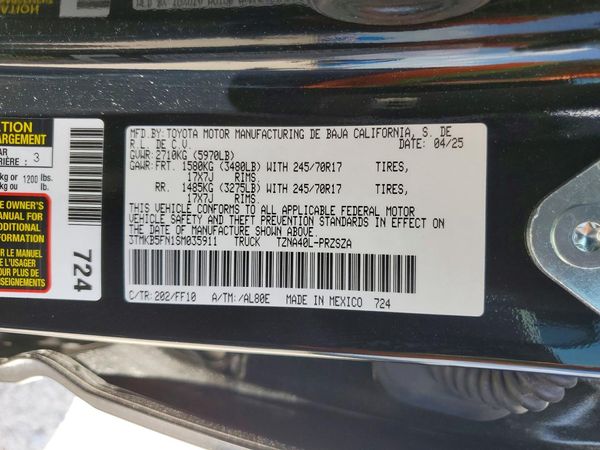 2025 TOYOTA TACOMA