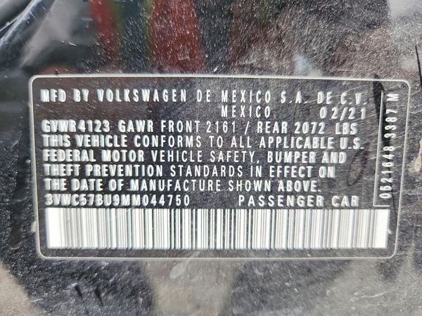 2021 VOLKSWAGEN JETTA S / SE / R-Line