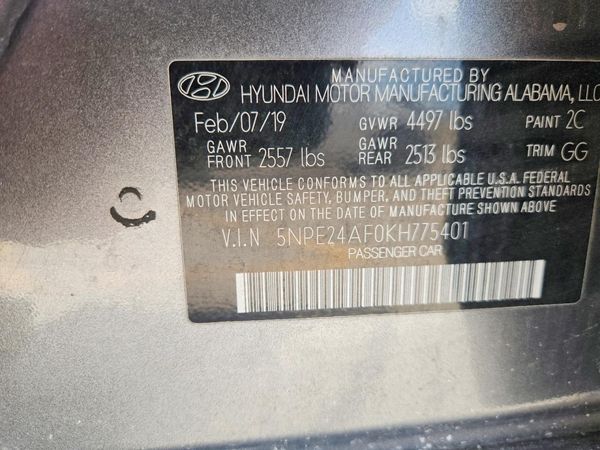 2019 HYUNDAI SONATA Eco Turbo, SE
