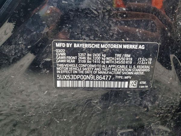 2022 BMW X3 xDrive30i