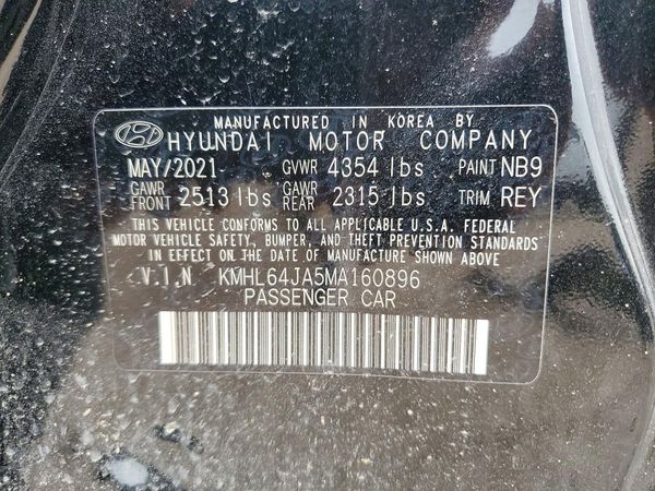 2021 HYUNDAI SONATA SEL