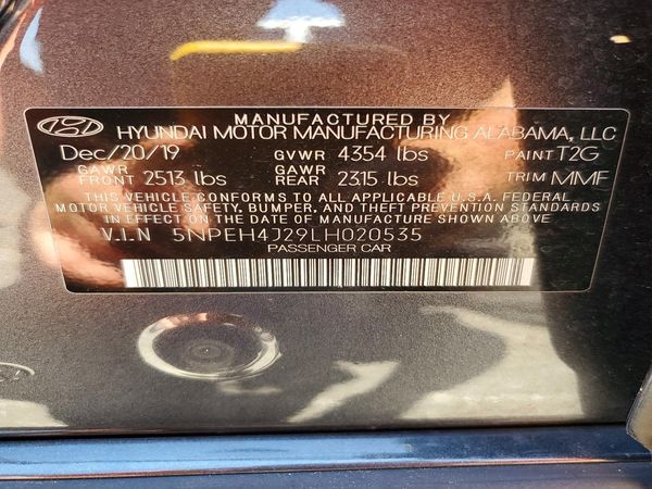 2020 HYUNDAI SONATA Limited