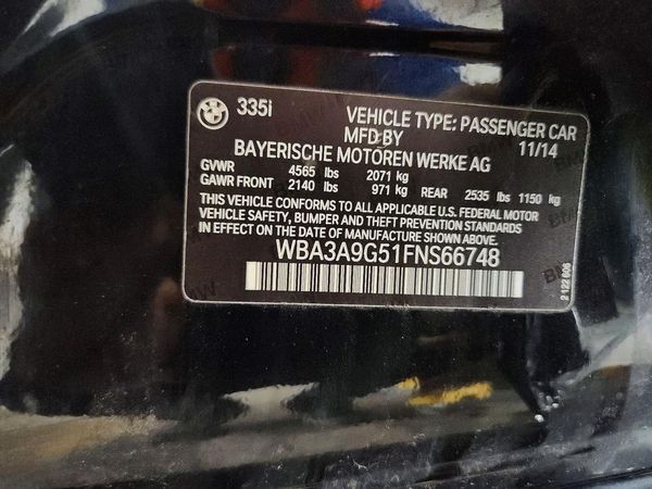 2015 BMW 335 SA