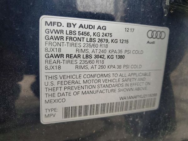 2018 AUDI Q5
