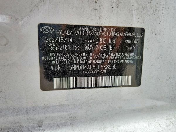 2015 HYUNDAI ELANTRA GLS(Middle)