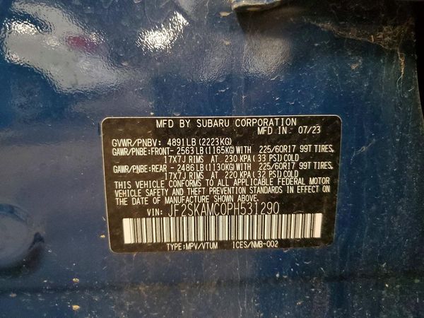 2023 SUBARU FORESTER