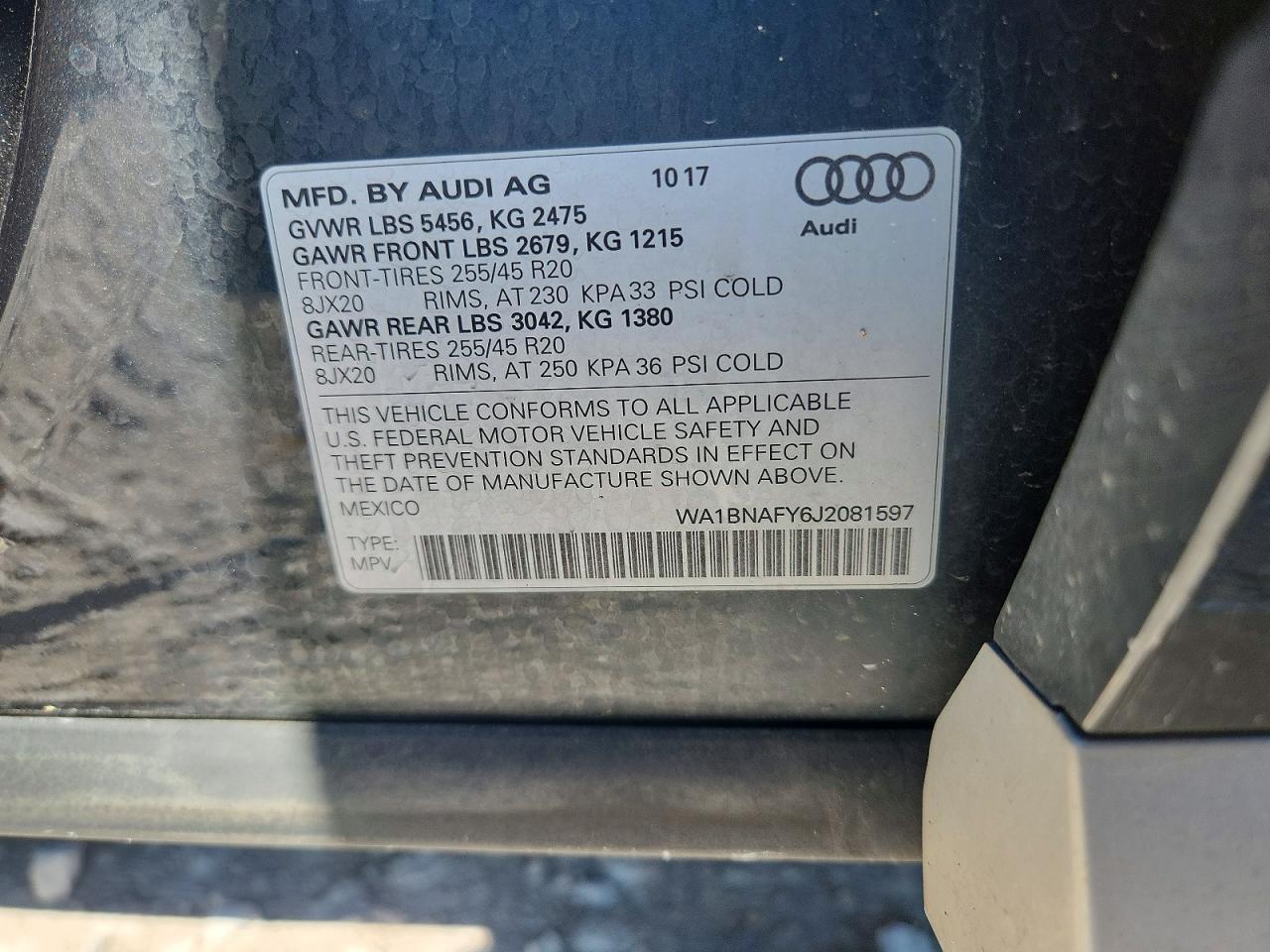 2018 AUDI Q5 quattro Premium Plus