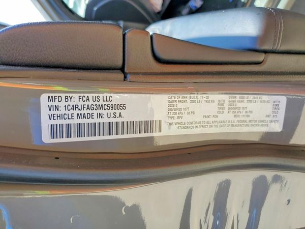 2021 JEEP GRAND CHEROKEE LAREDO 4X4