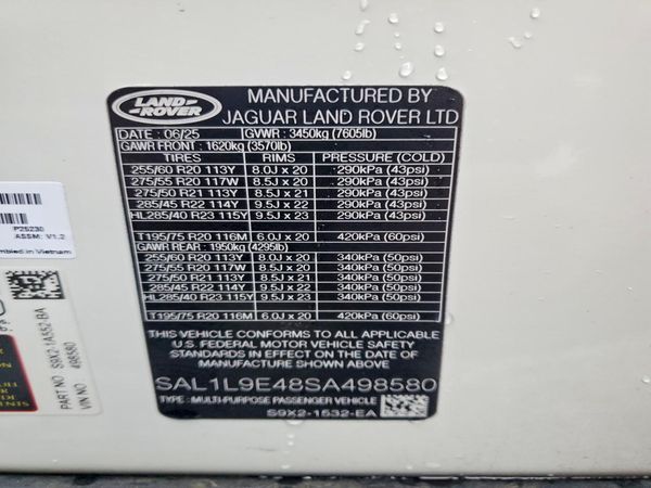 2025 LAND ROVER RANGE ROVER SPORT P460e Dynamic SE