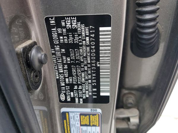 2013 KIA SORENTO Base / LX — VINS