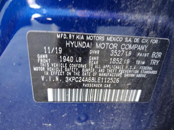 2020 HYUNDAI ACCENT SE and SEL