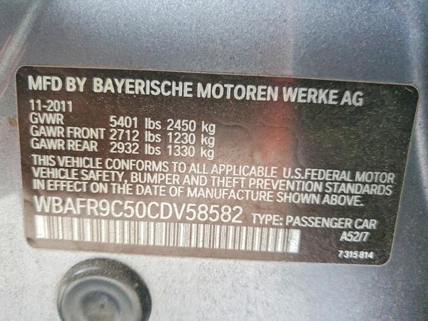 2012 BMW 550