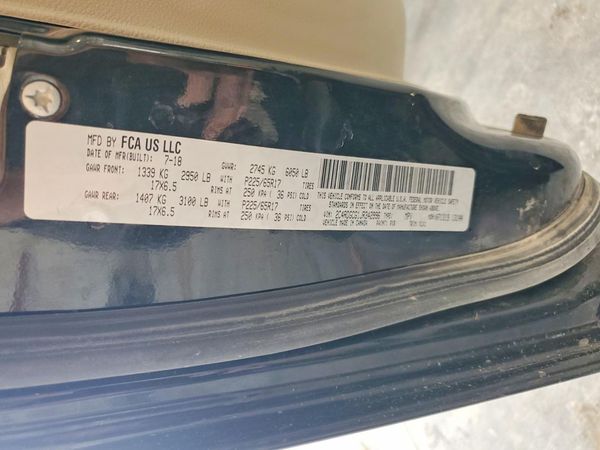 2018 DODGE GRAND CARAVAN SXT