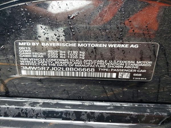 2020 BMW 330XI xDrive NA