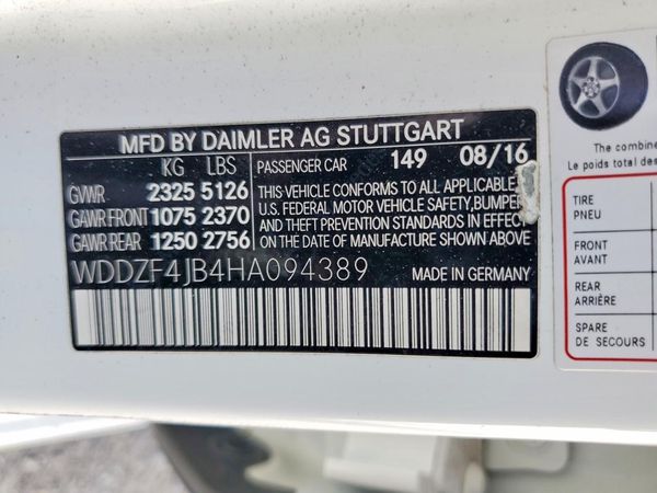 2017 MERCEDES-BENZ E E300