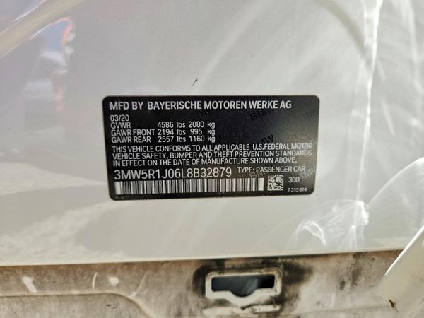 2020 BMW 330I NA