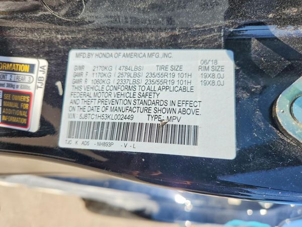 2019 ACURA RDX