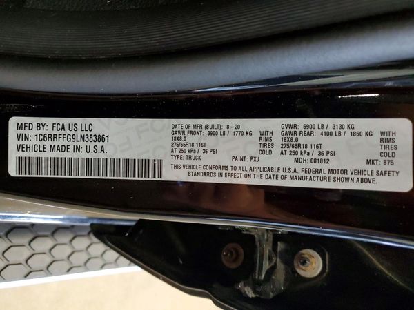 2020 RAM 1500 Big Horn, Lonestar
