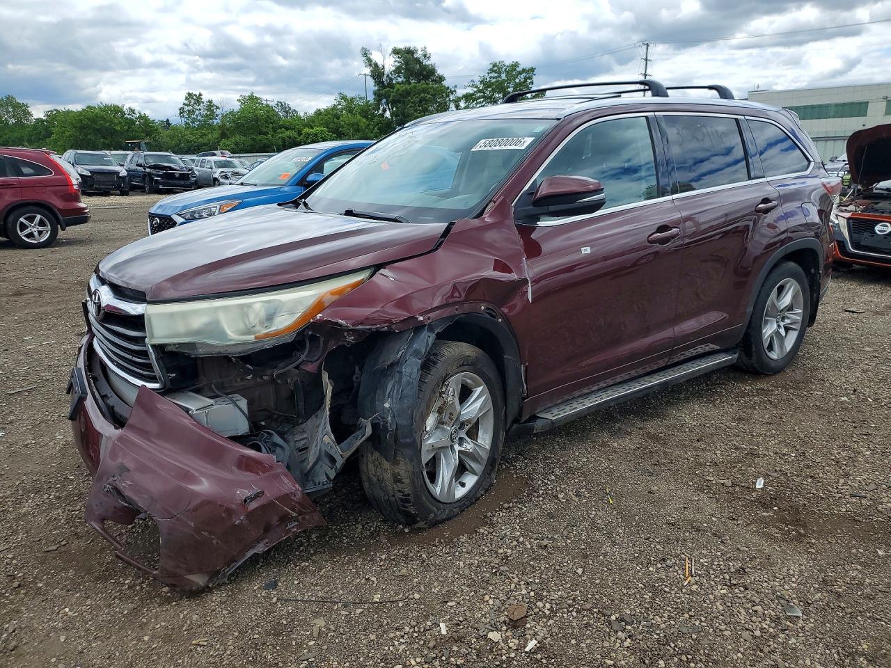 2015 TOYOTA HIGHLANDER Base/Hybrid — Front 3/4