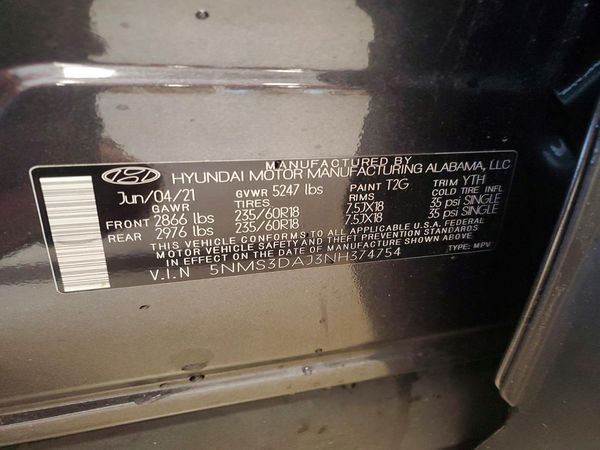 2022 HYUNDAI SANTA FE SEL w/ Premium Pkg
