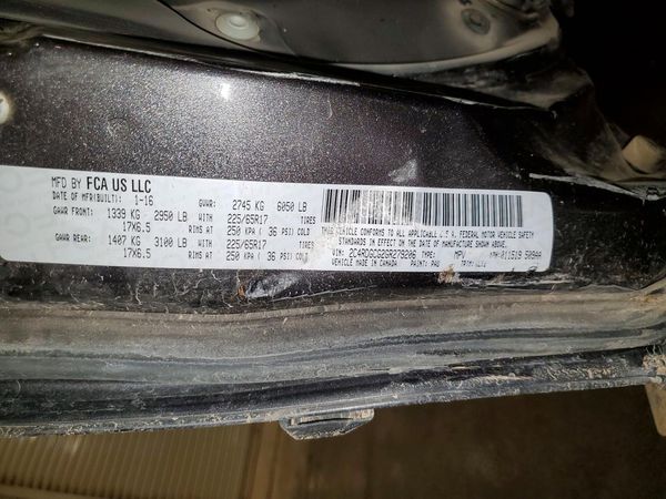 2016 DODGE GRAND CARAVAN SXT