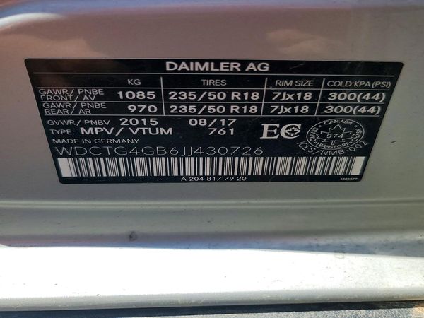 2018 MERCEDES-BENZ GLA GLA250-4M