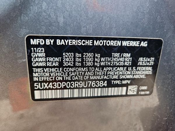 2024 BMW X3 sDrive30i