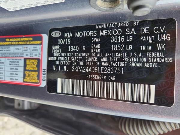2020 KIA RIO LX, S