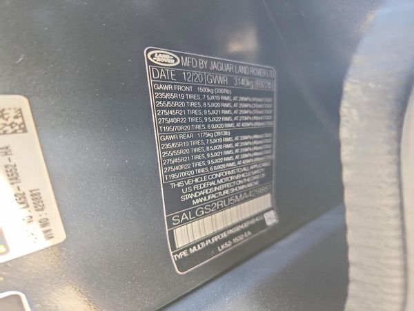 2021 LAND ROVER RANGE ROVER HSE Westminster Edition