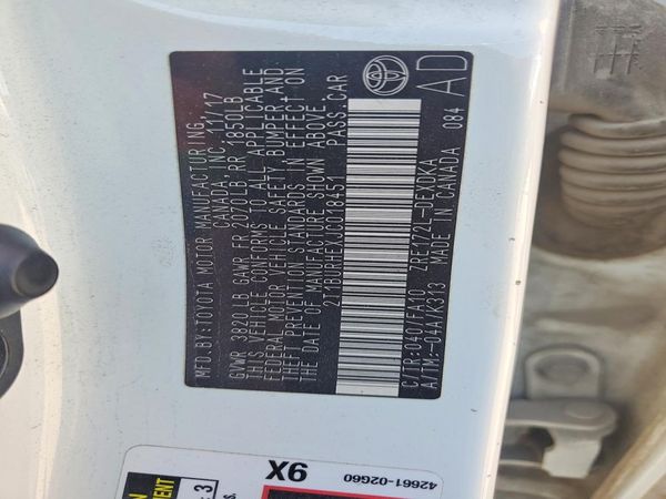 2018 TOYOTA COROLLA L/LE/SE/XLE/XSE